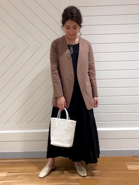 「ONE-PIECE」｜宮﨑　菜摘さん（レディース・154cm）の春コーディネート