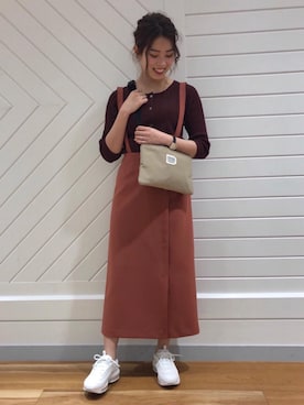 「ONE-PIECE」｜宮﨑　菜摘さん（レディース・154cm）の春コーディネート
