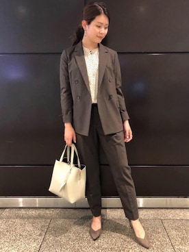 「MARCO BIANCHINI（マルコビアンチーニ）のアイテム（バッグ）」を使った、宮﨑　菜摘さん（レディース・155cm）の夏コーディネート