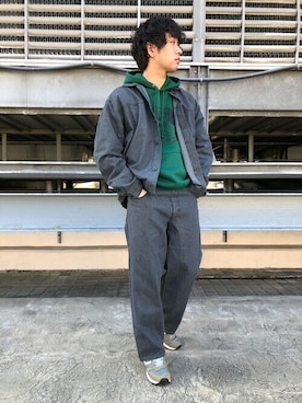 「SHIPS any（シップス エニィ）のアイテム（デニムジャケット）」を使った、奥原さん（メンズ・177cm）の秋コーディネート
