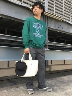 「SHIPS any（シップス エニィ）のアイテム（アクセサリー）」を使った、奥原さん（メンズ・177cm）の冬コーディネート