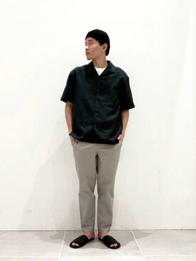 「LAKOLE（ラコレ）のアイテム（ニットキャップ/ビーニー）」を使った、shibaさん（メンズ・172cm）の夏コーディネート