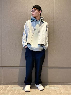 「LAKOLE（ラコレ）のアイテム（カバーオール）」を使った、shibaさん（メンズ・172cm）の春コーディネート