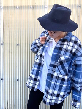 「ZARA（ザラ）のアイテム（シャツ/ブラウス、ブルー系）」を使った、NATSUKO.co.jpさん（レディース・163cm）の秋コーディネート