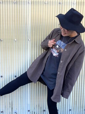 「Ungrid（アングリッド）のアイテム（ハット、ブラック系）」を使った、NATSUKO.co.jpさん（レディース・163cm）の冬コーディネート