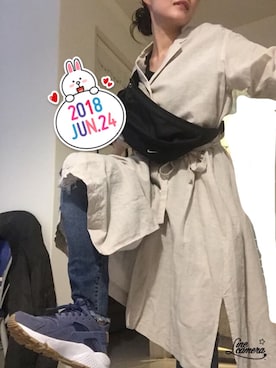 「NET（ネット）のアイテム（パンツ）」を使った、makichimさん（レディース・162cm）の夏コーディネート