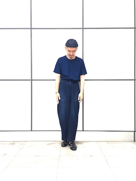 「Universal Works（ユニバーサルワークス）のアイテム」を使った、inata shinyaさん（メンズ・174cm）の夏コーディネート