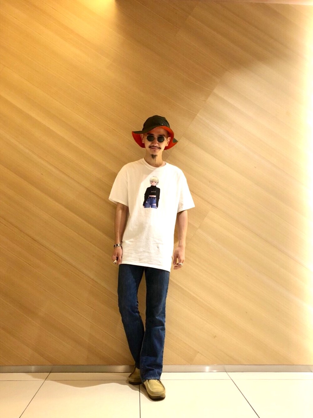 inata shinyaさんの「F-LAGSTUF-F x VIDEO GIRL / Short Sleeve Tee ②（F-LAGSTUF-F）」を使ったコーディネート