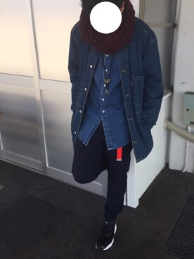 「Paul Smith（ポールスミス）のアイテム（デニムジャケット）」を使った、RENさん（メンズ・178cm）の冬コーディネート