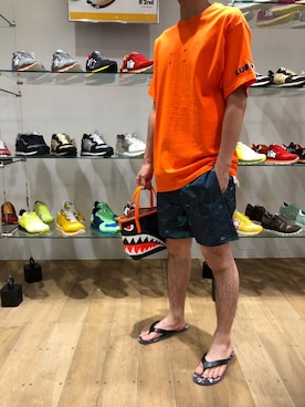 「MARCELO BURLON（マルセロ・バーロン）のアイテム」を使った、岡田さん（メンズ・170cm）の夏コーディネート