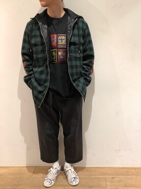 「B2nd」｜「アイテム（その他アウター）」を使った、岡田さん（メンズ・175cm）の夏コーディネート