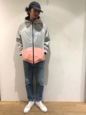 「ミノトール」｜「アイテム（その他アウター）」を使った、岡田さん（メンズ・182cm）の夏コーディネート