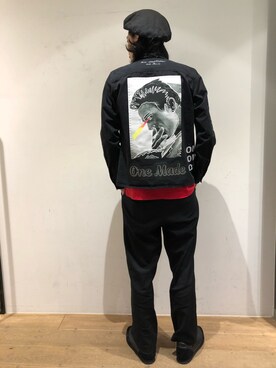 「maxsix（マックスシックス）のアイテム（ジャケット/アウター）」を使った、岡田さん（メンズ・182cm）の夏コーディネート