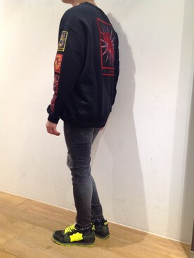 「MARCELO BURLON（マルセロ・バーロン）のアイテム」を使った、岡田さん（メンズ・172cm）の夏コーディネート