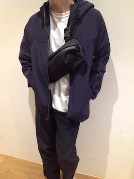 「AER」｜「アイテム（ジャケット/アウター）」を使った、岡田さん（メンズ・172cm）の夏コーディネート