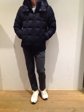 「TATRAS」｜「アイテム（スラックス）」を使った、岡田さん（メンズ・172cm）の夏コーディネート