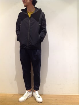 「B2nd」｜「アイテム（マウンテンパーカー）」を使った、岡田さん（メンズ・183cm）の夏コーディネート