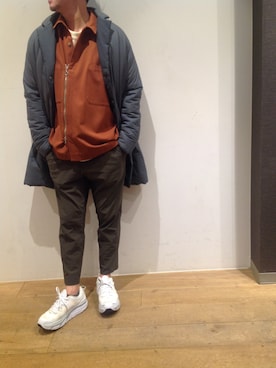 「B2nd」｜「アイテム（その他アウター）」を使った、岡田さん（メンズ・175cm）の秋コーディネート