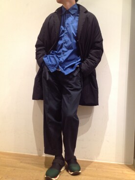 「B2nd」｜「アイテム（その他アウター）」を使った、岡田さん（メンズ・172cm）の秋コーディネート
