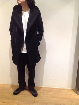 「B2nd」｜「アイテム（その他アウター）」を使った、岡田さん（メンズ・181cm）の秋コーディネート
