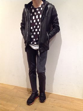 「B2nd」｜「アイテム（その他アウター）」を使った、岡田さん（メンズ・172cm）の秋コーディネート