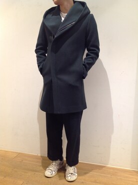 「B2nd」｜「アイテム（その他アウター）」を使った、岡田さん（メンズ・172cm）の秋コーディネート