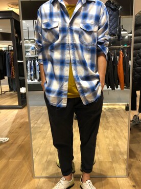 「MAREA ERRE（マレアエッレ）のアイテム」を使った、岡田さん（メンズ・182cm）の秋コーディネート