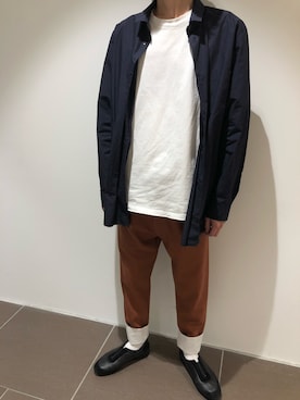 「エイトン」｜岡田さん（メンズ・185cm）の秋コーディネート