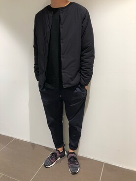 「ミノトール」｜「アイテム（ジャケット/アウター）」を使った、岡田さん（メンズ・185cm）の秋コーディネート