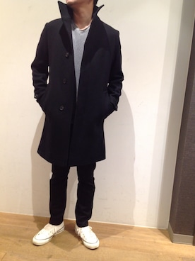 「B2nd」｜「アイテム（その他アウター）」を使った、岡田さん（メンズ・172cm）の秋コーディネート
