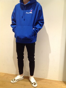 「AKOMPLICE（アコンプライス）のアイテム」を使った、岡田さん（メンズ・185cm）の秋コーディネート