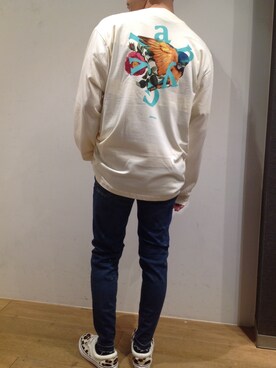 「AKOMPLICE（アコンプライス）のアイテム」を使った、岡田さん（メンズ・172cm）の秋コーディネート