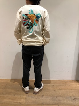 「AKOMPLICE（アコンプライス）のアイテム」を使った、岡田さん（メンズ・165cm）の秋コーディネート