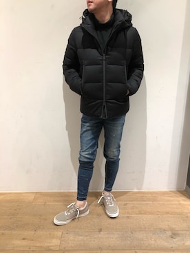 「ミノトール」｜「アイテム（ジャケット/アウター）」を使った、岡田さん（メンズ・175cm）の秋コーディネート