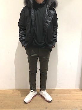「ミノトール」｜「アイテム（ジャケット/アウター）」を使った、岡田さん（メンズ・175cm）の秋コーディネート
