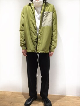 「sunnei」｜岡田さん（メンズ・182cm）の秋コーディネート
