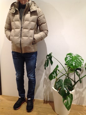 「TATRAS」｜「アイテム（その他トップス）」を使った、岡田さん（メンズ・172cm）の秋コーディネート
