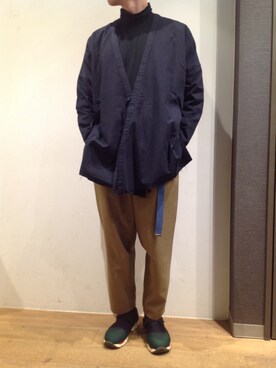 「MAREA ERRE（マレアエッレ）のアイテム」を使った、岡田さん（メンズ・172cm）の秋コーディネート