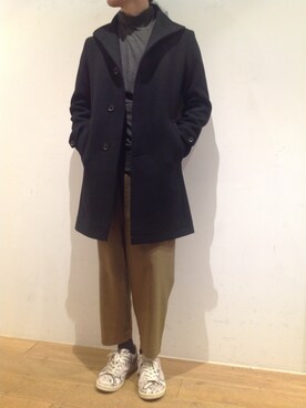「B2nd」｜「アイテム（その他アウター）」を使った、岡田さん（メンズ・172cm）の秋コーディネート