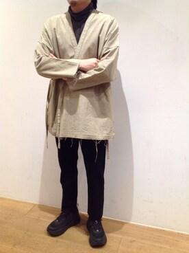 「MAREA ERRE（マレアエッレ）のアイテム」を使った、岡田さん（メンズ・165cm）の秋コーディネート