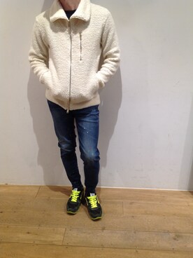 「surt」｜「アイテム（その他アウター）」を使った、岡田さん（メンズ・172cm）の秋コーディネート