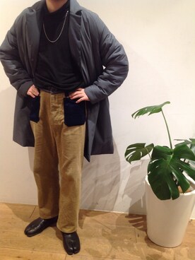 「B2nd」｜「アイテム（その他アウター）」を使った、岡田さん（メンズ・158cm）の冬コーディネート