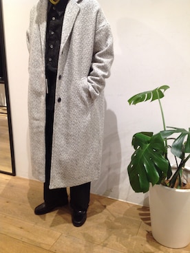 「MINELAL（ミネラル）のアイテム」を使った、岡田さん（メンズ・165cm）の冬コーディネート