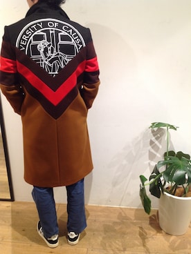 「MSGM（エムエスジーエム）のアイテム（ジャケット/アウター）」を使った、岡田さん（メンズ・165cm）の冬コーディネート