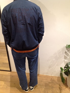 「TAVERNITI SO JEANS（タヴァニティソージーンズ）のアイテム」を使った、岡田さん（メンズ・165cm）の冬コーディネート