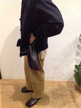 「ED ROBERT JUDSON（エドロバートジャドソン）のアイテム（バッグ）」を使った、岡田さん（メンズ・165cm）の冬コーディネート