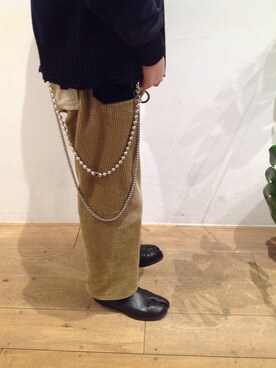 「ED ROBERT JUDSON（エドロバートジャドソン）のアイテム（アクセサリー）」を使った、岡田さん（メンズ・165cm）の冬コーディネート