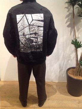 「CHRISTIAN DADA（クリスチャンダダ）のアイテム（ブルゾン）」を使った、岡田さん（メンズ・175cm）の冬コーディネート