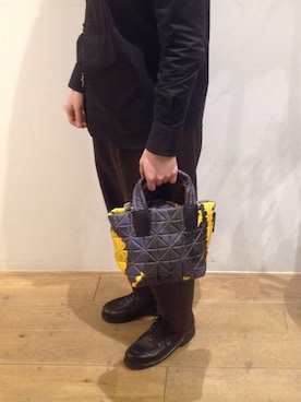 「VeeCollective（ヴィーコレクティブ）のアイテム」を使った、岡田さん（メンズ・175cm）の冬コーディネート