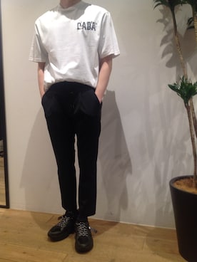 「CHRISTIAN DADA（クリスチャンダダ）のアイテム」を使った、岡田さん（メンズ・165cm）の冬コーディネート